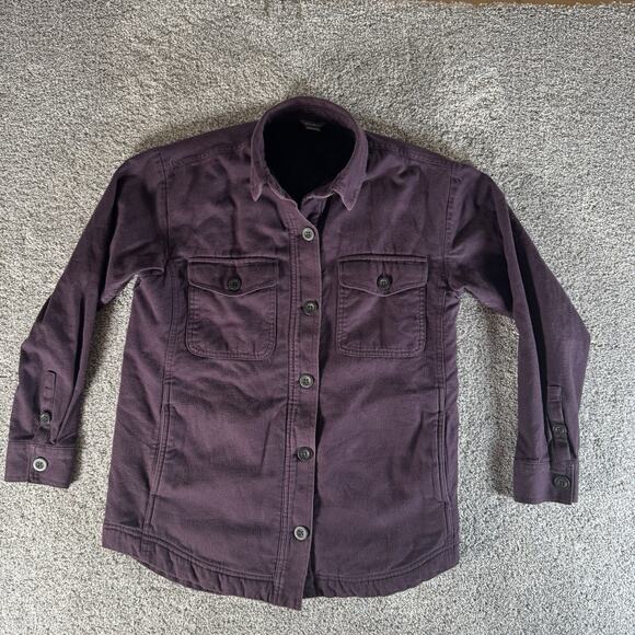 Eddie Bauer Shacket XS Sherpa Lined Outdoors Gorpcore Mountain Rustic Cabincore - Picture 1 of 16